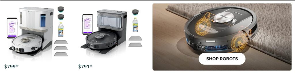 Shark: The No.1 Vacuum Brand in America.